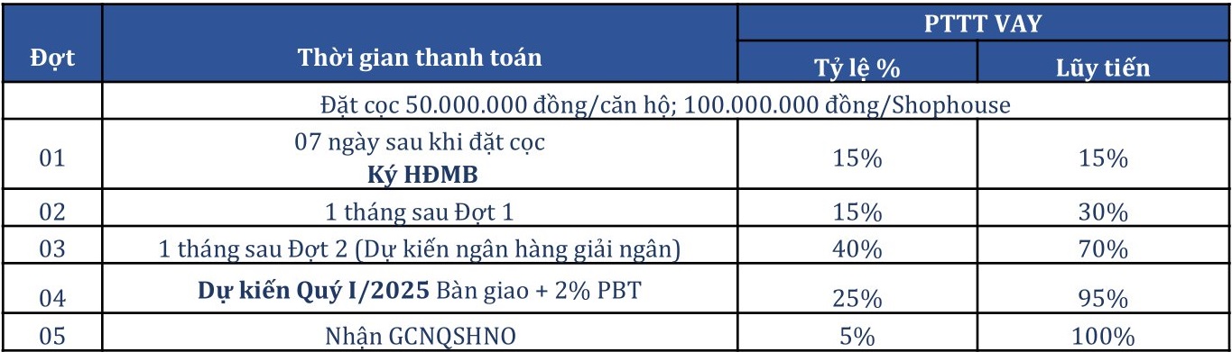 Chính sách bán hàng dự án D-homme hấp dẫn và linh hoạt